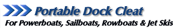 portable dock cleat